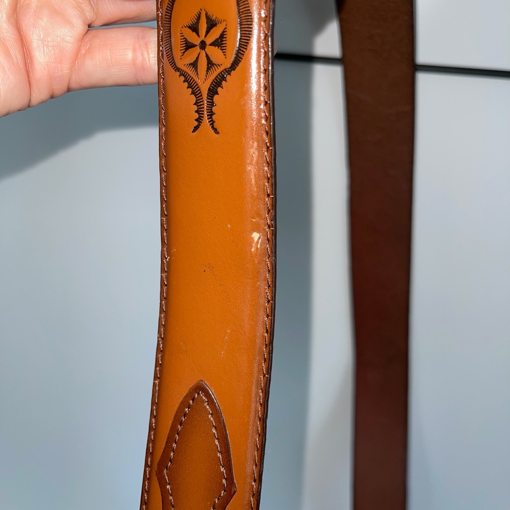 Leather Western Belt Size 3XL - Picture 7 of 8